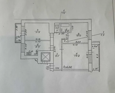 Продається 3-к. квартира з автономним опаленням, 2-й поверх,