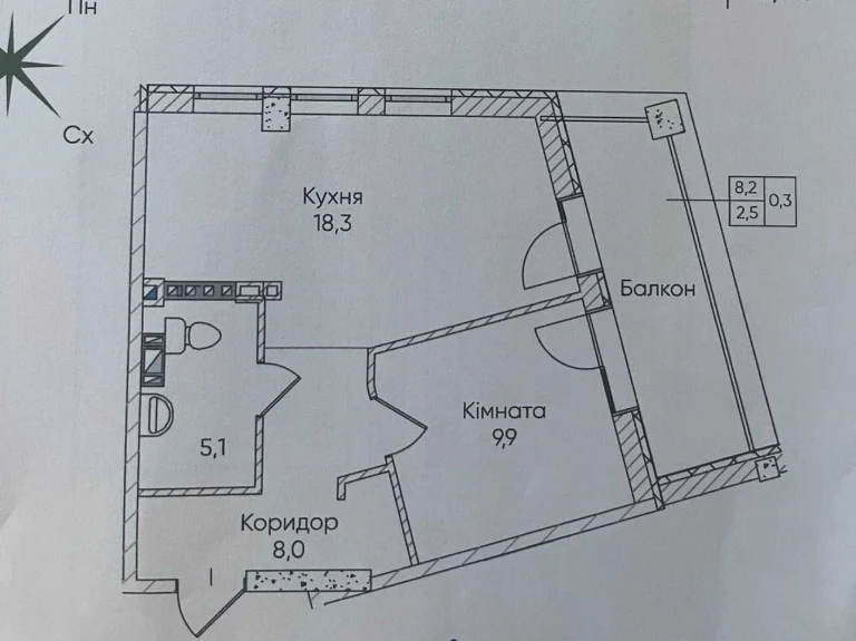 Продается просторная квартира в новом доме