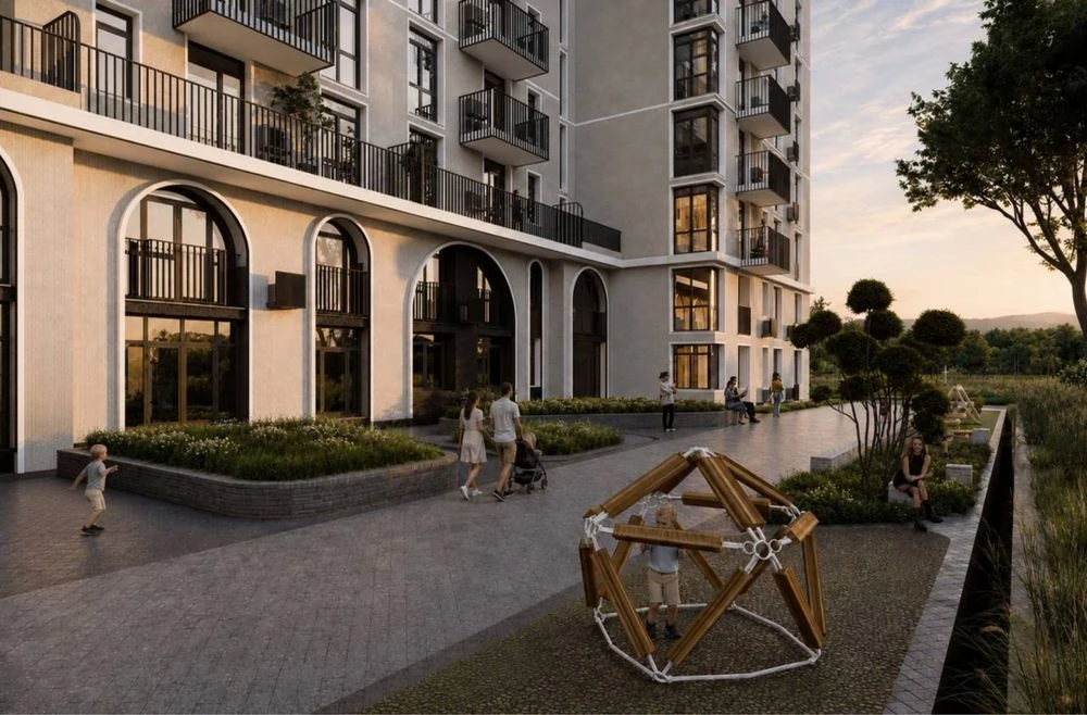 Great deal! One-room apartment with a view of the mountains, 6th floor.