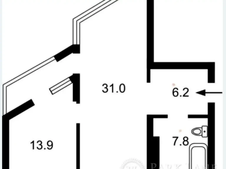 Продаж квартири 2-кімн. 62 м² 3/22 пов.