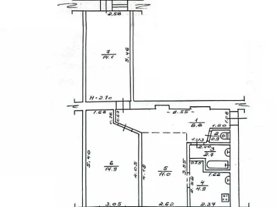 Apartment. Kharkiv, Gymnasium Embankment St. (Chervonoshkilna