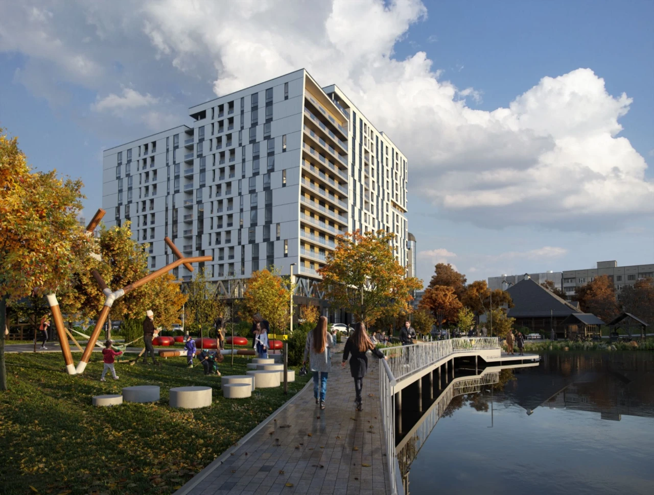 Продається пентхаус 62,30 м² з терасою 10,29 м² та видом на
