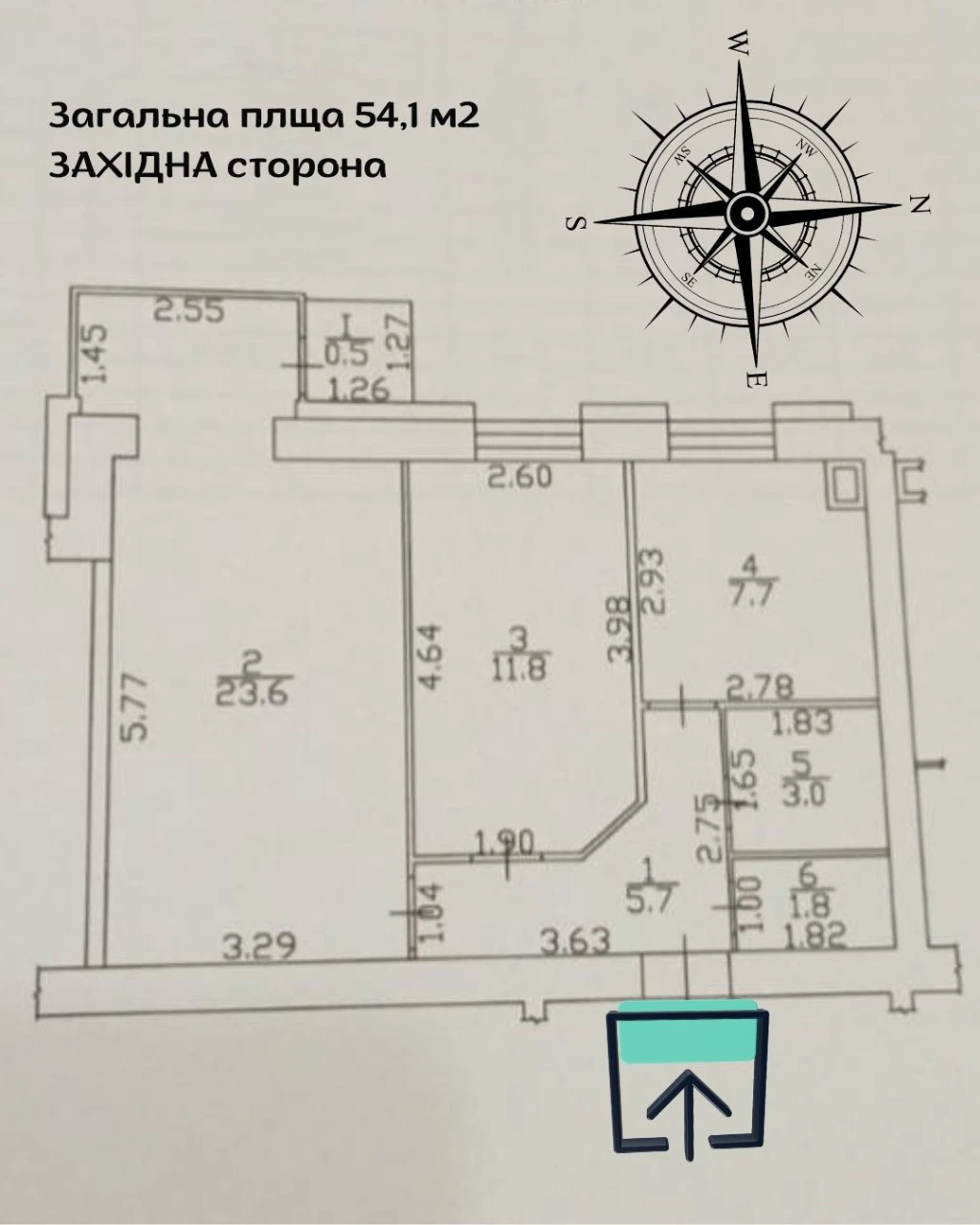 2 кімнатна Масани Автономка