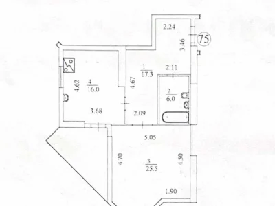 One-Bedroom Apartment. Sapernoslobidskaya Street, Kyiv