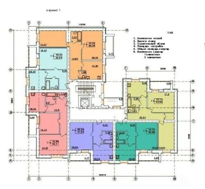 Land plot for a multi-apartment building
