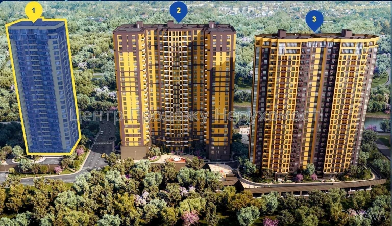 3-bedroom apartment, 75 sq m