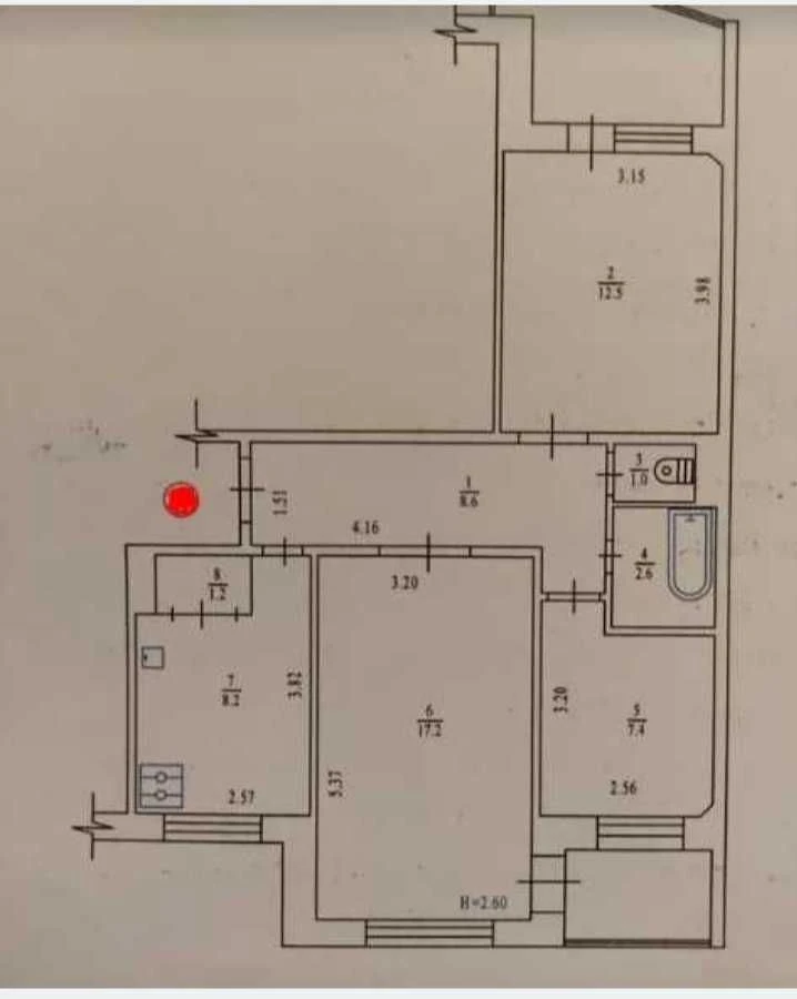 Продаж 3 кімнатної квартири на Половках