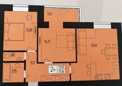 Apartment for sale, 2-room apartment, Harmony-6 Residence.