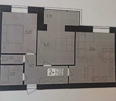 Apartment for sale, 2-room apartment, Harmony-6 Residence.