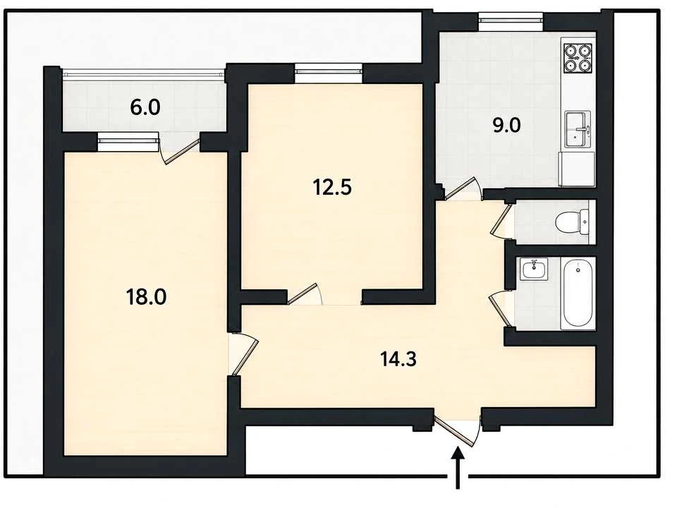 Apartment. Zoological Street, Kyiv