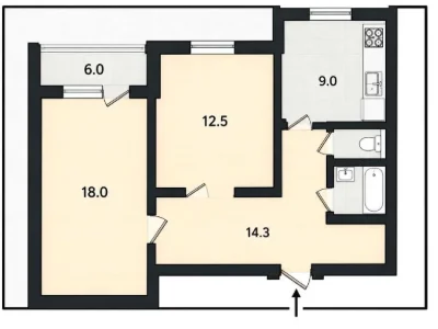 Apartment. Zoological Street, Kyiv
