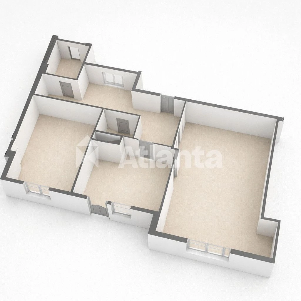 2 room apartment in new brick residential complex Balkovsky, designer