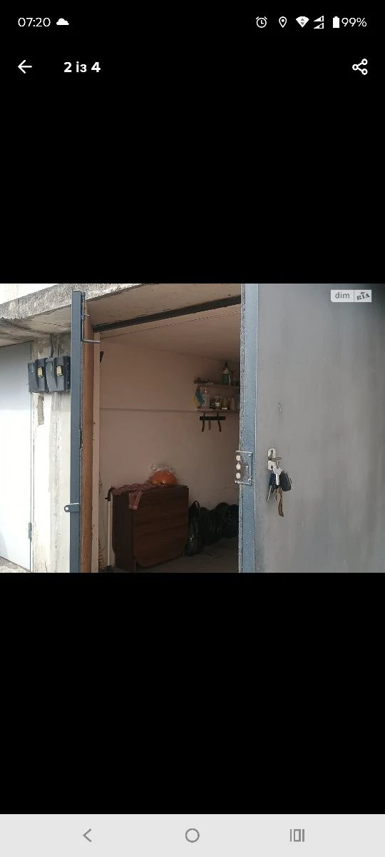 Garage near Novosus in a new development area