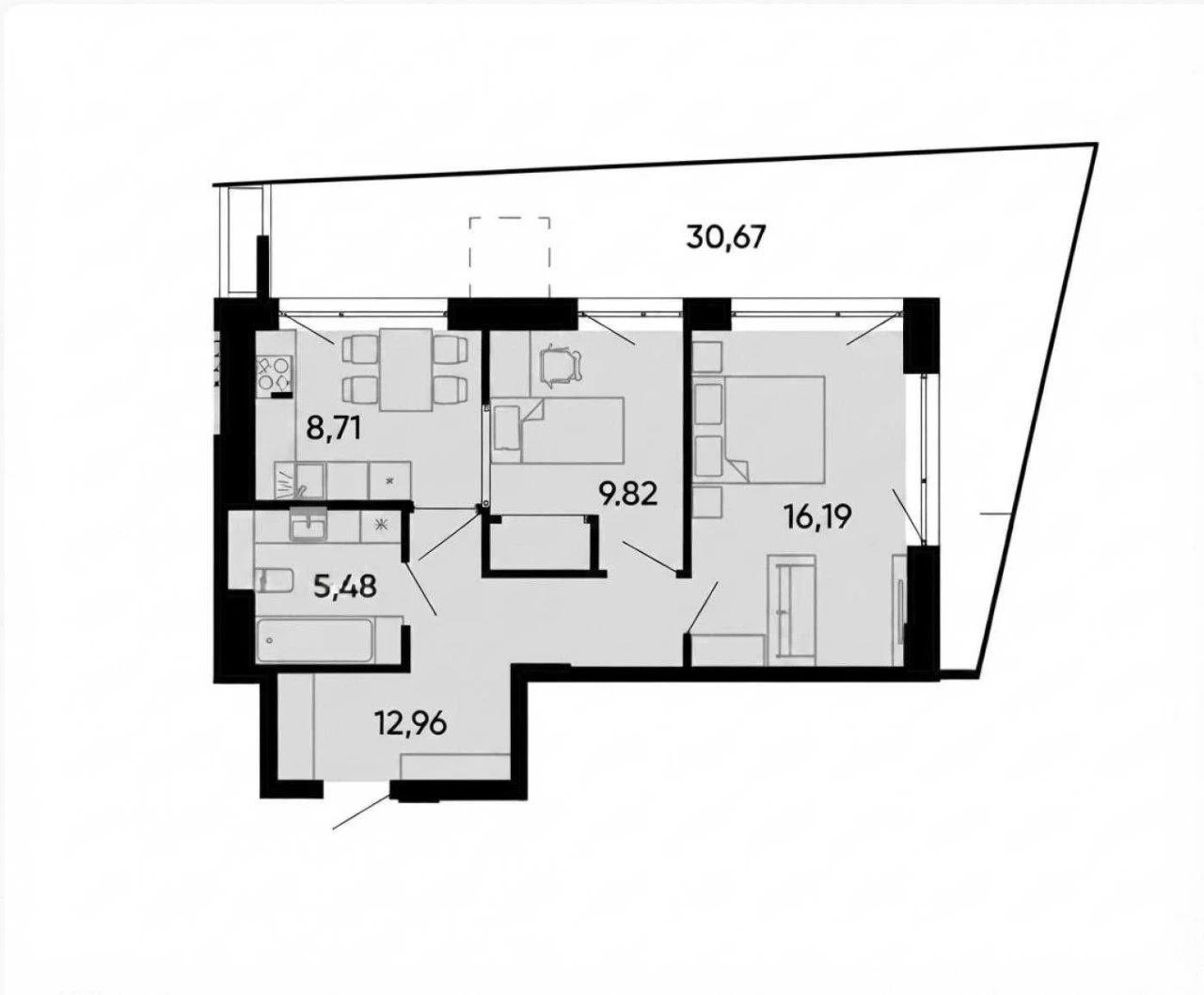 For Sale: 2-Bedroom Apartment, Shevchenko District, Lviv, John Street