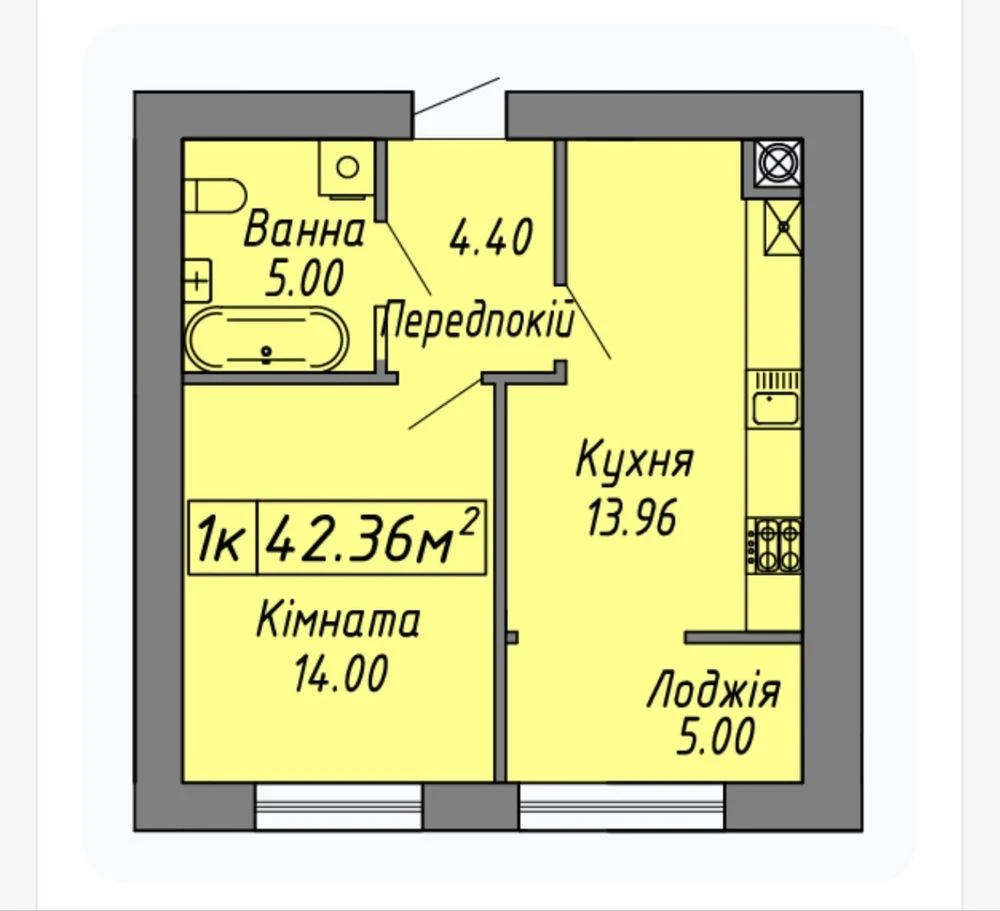 Skandinavia 1 bedroom apartment for rent