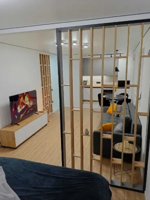 Sale of a 1-room apartment with a terrace (patio) and a covered area. Price 70
