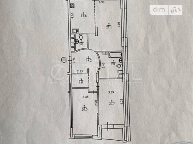 Sale of 3-room apartment 117 sq. m. on Konovaltsya Yevhena 36V street •