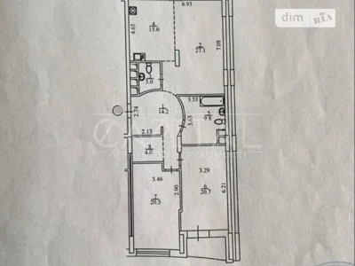 Sale of 3-room apartment 117 sq. m. on Konovaltsya Yevhena 36V street •