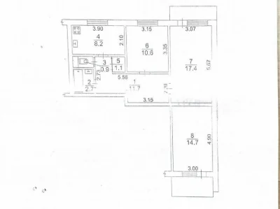 Продается 3-х комн. квартира на ул. Радиаторная 70 кв.м.