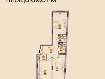 Apartment. Lviv, Novozneska St.