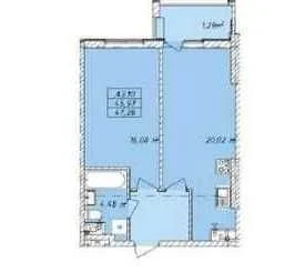One-bedroom apartment in a new building near Arcadia, Baltimors Street, Odessa