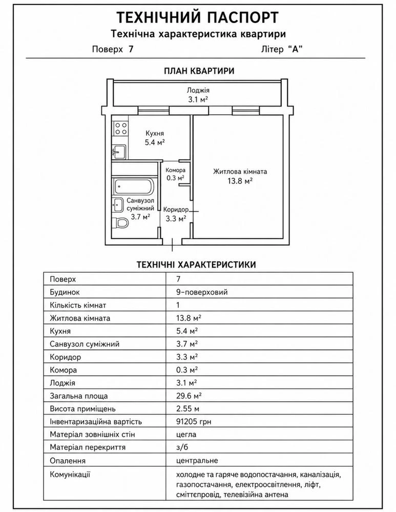 For Sale | No Commission | Obolon 1 bedroom apartment | Tsegliany