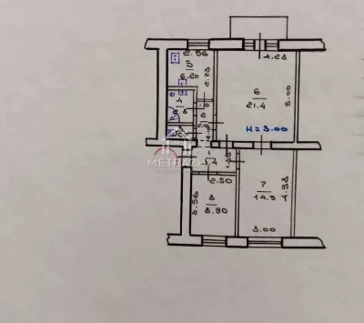 For Sale: 3-room apartment with major renovation in