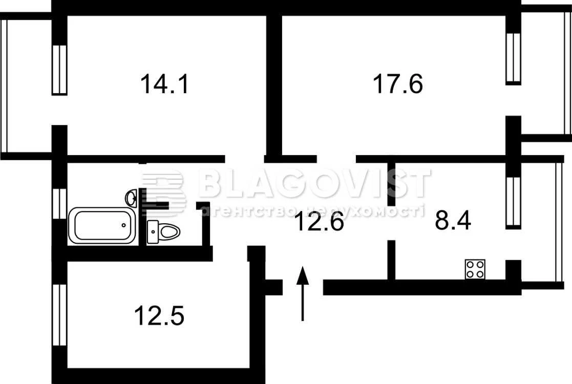Продажа 3-комнатной квартиры в центре Тарасівки