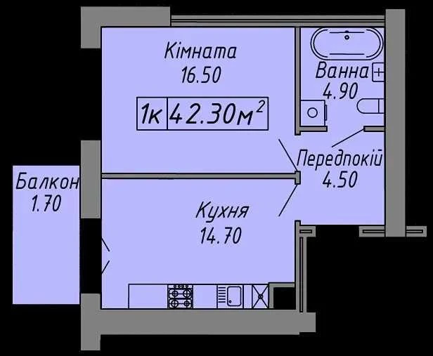Продажа 1-комнатной квартиры. Центр. ЖК "Скандинавия"