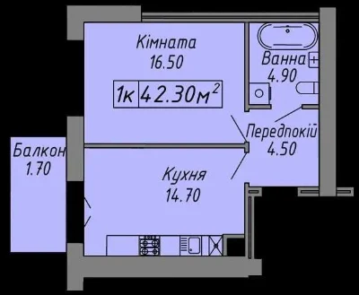 Продажа 1-комнатной квартиры. Центр. ЖК "Скандинавия"