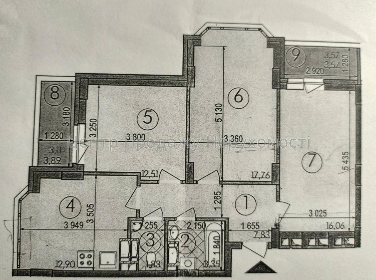Sale of a 3-bedroom apartment in the ЖК Чарівне Місто, Kyiv