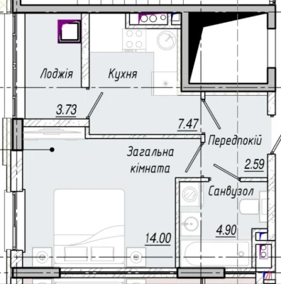 1 комнатная  33 кв.м в Одессе Газ, котел ПВ -10% Рассрочка н