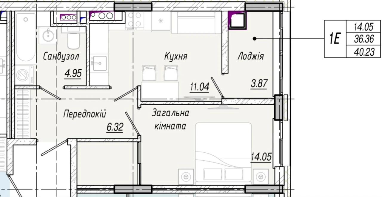 1 комнатная  33 кв.м в Одессе Газ, котел ПВ -10% Рассрочка н