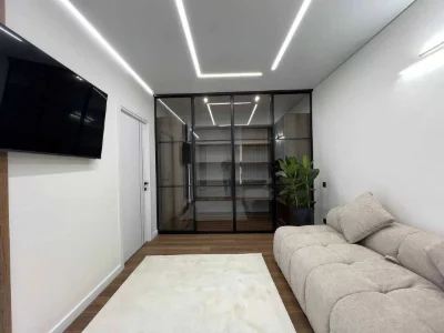 Spacious two-bedroom apartment with furniture and appliances in the city center