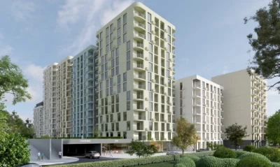Однокімнатна квартира в закрытом комплексе с видом на Воченец