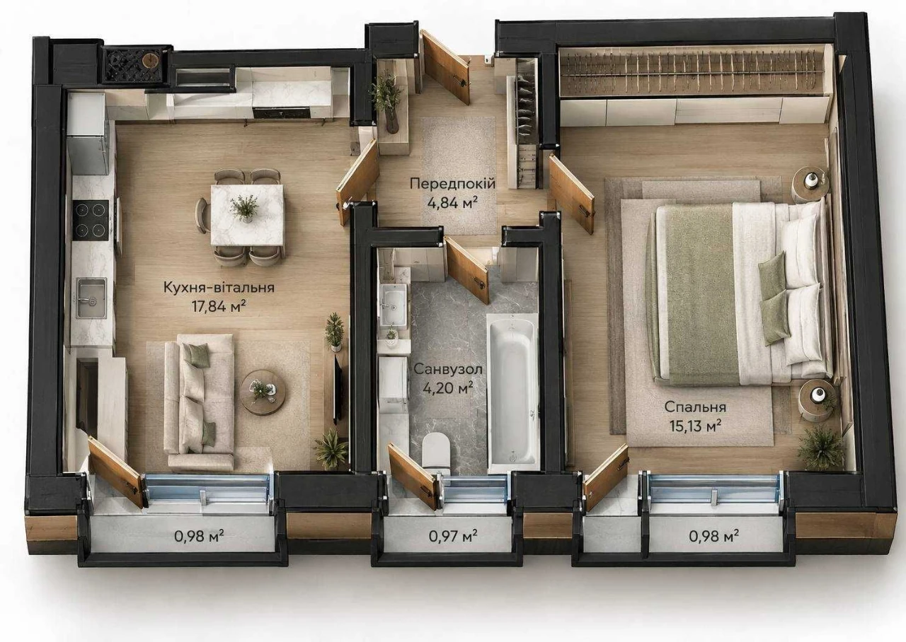 Cheapest apartment in Frankivsk! Urgent. GAS