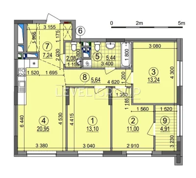 Продаж 3-кімнатної квартири в ЖК Варшавський 4,  будинок 12.