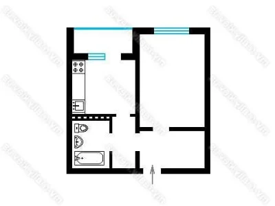 1-bedroom apartment for sale, Elizaveta Chvadar Street 34, Pozny