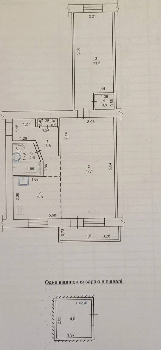 2-room apartment, Street of Europian, Hetman Sagiynach (Furmanov)