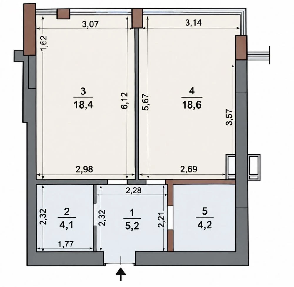 Apartment for sale from owner in "Smart City" residential complex