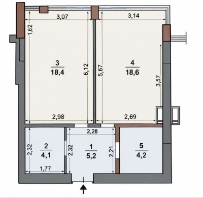Apartment for sale from owner in "Smart City" residential complex