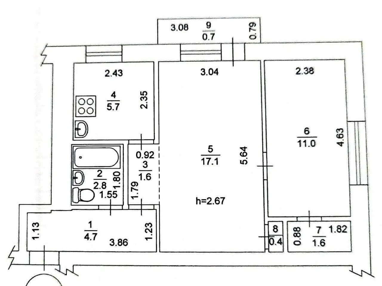 Apartment for Sale in Sviatoshyn