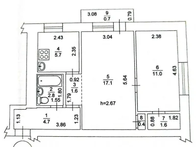 Apartment for Sale in Sviatoshyn