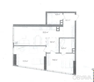 NO COMMISSION! 2-bedroom apartment 79 m² in Pecersky (Jk Fjord)