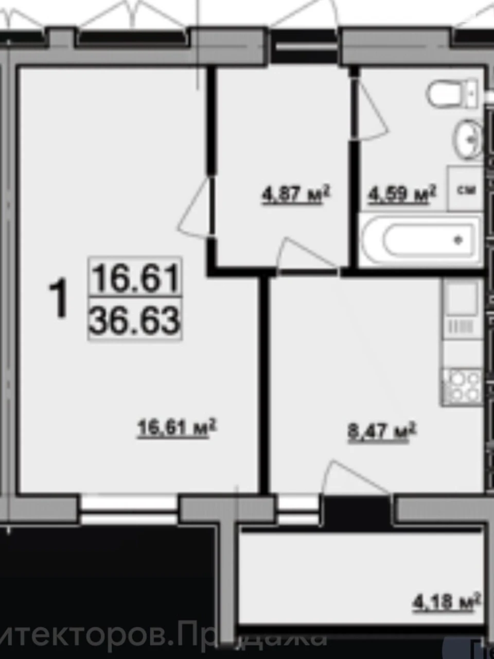 Sale Apartment Oleksiiivka