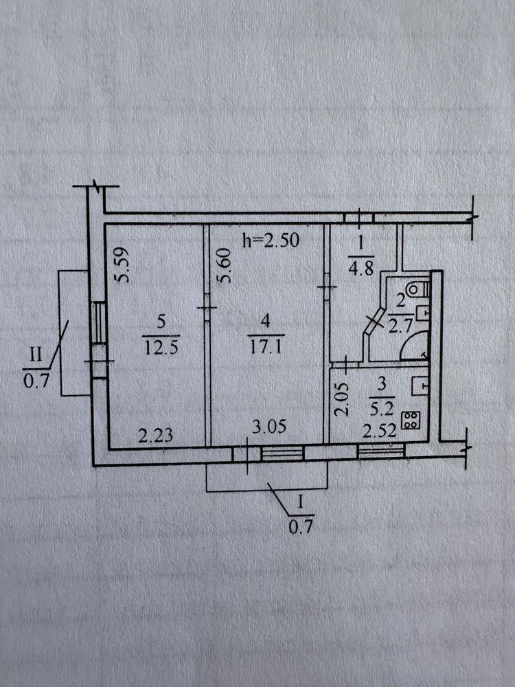 For sale 2-bedroom apartment, Pushkino Prospect