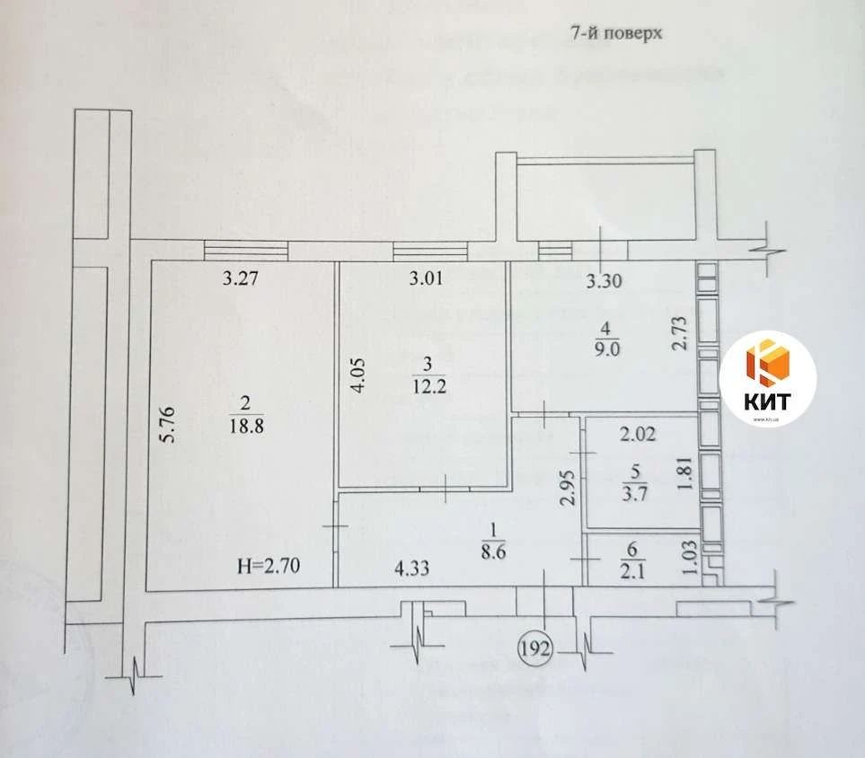 Продажа квартиры Харьков, Салтовка (Бараб.,Украина), 57 м²