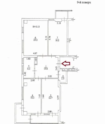 Apartment for Sale, Kharkiv, Klochkovska, 106 sq m