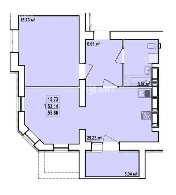 Apartment for Sale in Kharkov, Sport.Gagar.Povst., 55 sq.m.