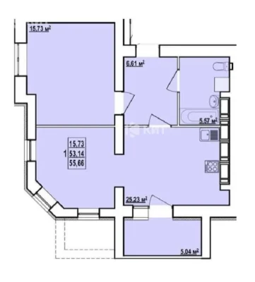 Apartment for Sale in Kharkov, Sport.Gagar.Povst., 55 sq.m.